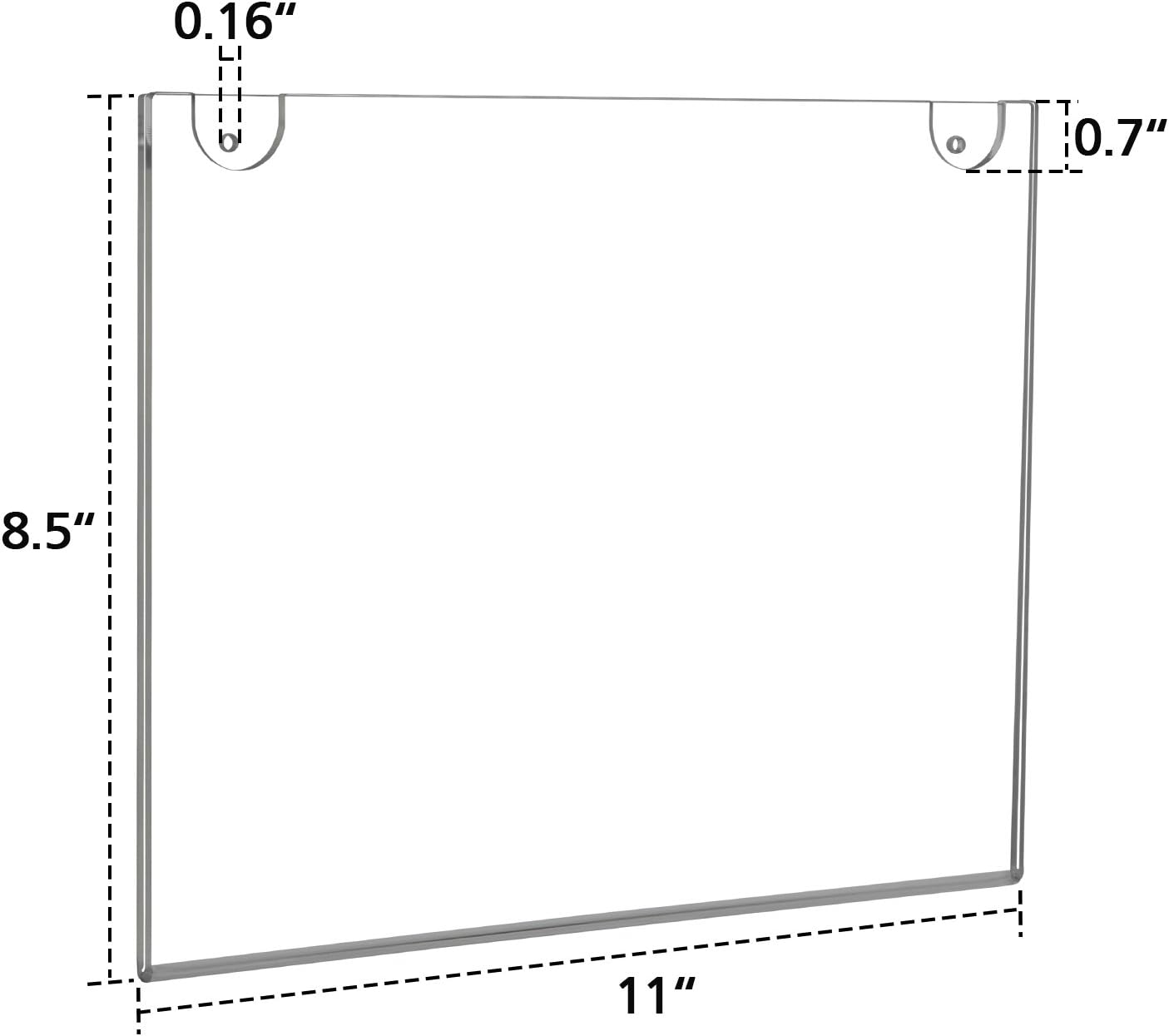 Chеареѕt 🛒 NIUBEE 10-Packs 8.5x11 Sign Holder Horizontal for Wall Door, Clear Acrylic Picture Frame for Paper with Free 3M Tape and Mounting Screws