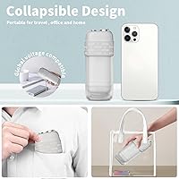 Vista 3 de JIMOK Irrigador de agua portátil, mini irrigador oral portátil inalámbrico, selección de limpiador de dientes de agua, tanque de agua telescópico, 4