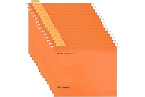 Vibrant and Organized: MerryNine Hanging File Folders in an Eye-Catching Shade of Orange
