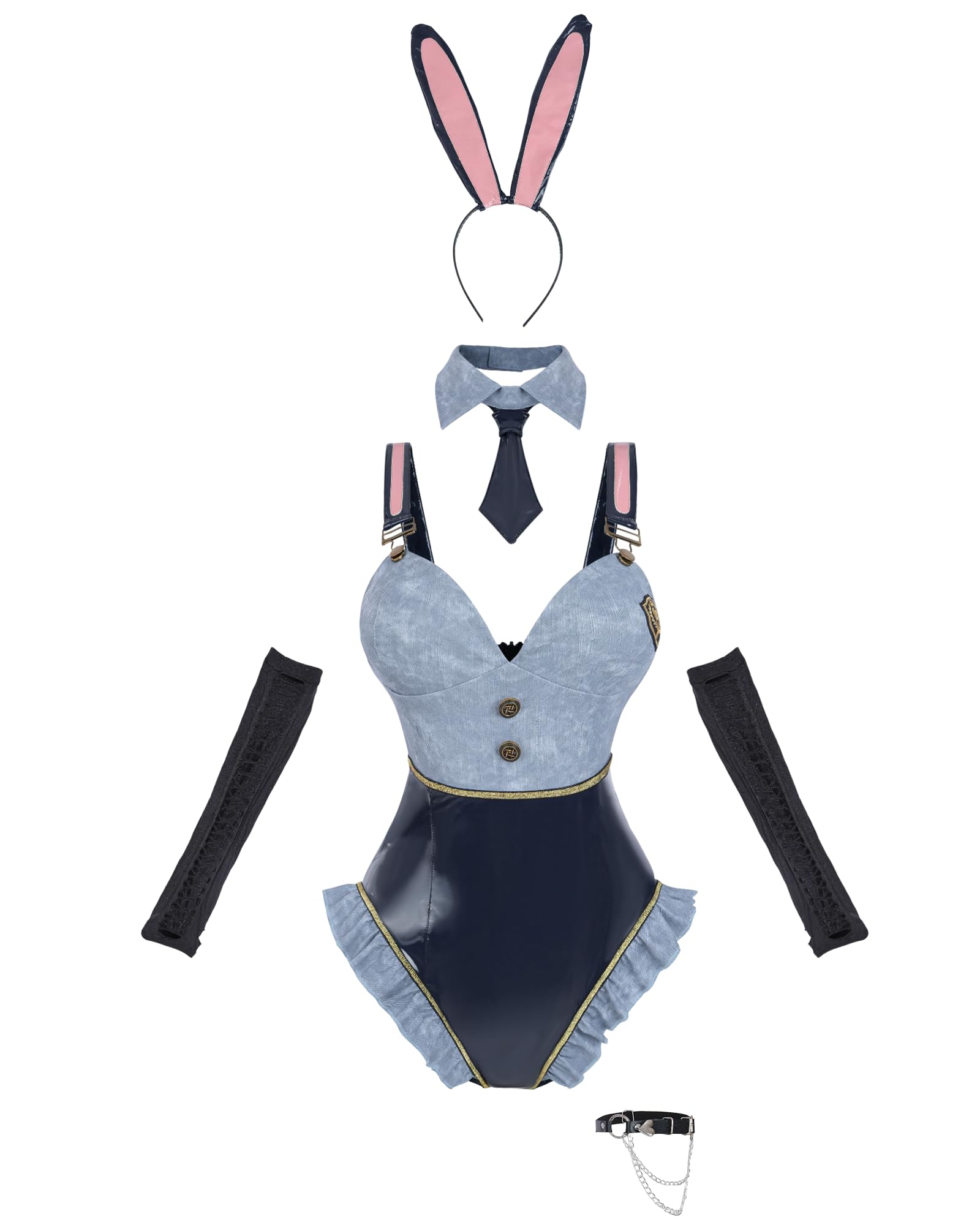 Disfraz de conejito para mujer, niña, Sakurajima mayo, cosplay, anime, senpai, conejito, con orejas
