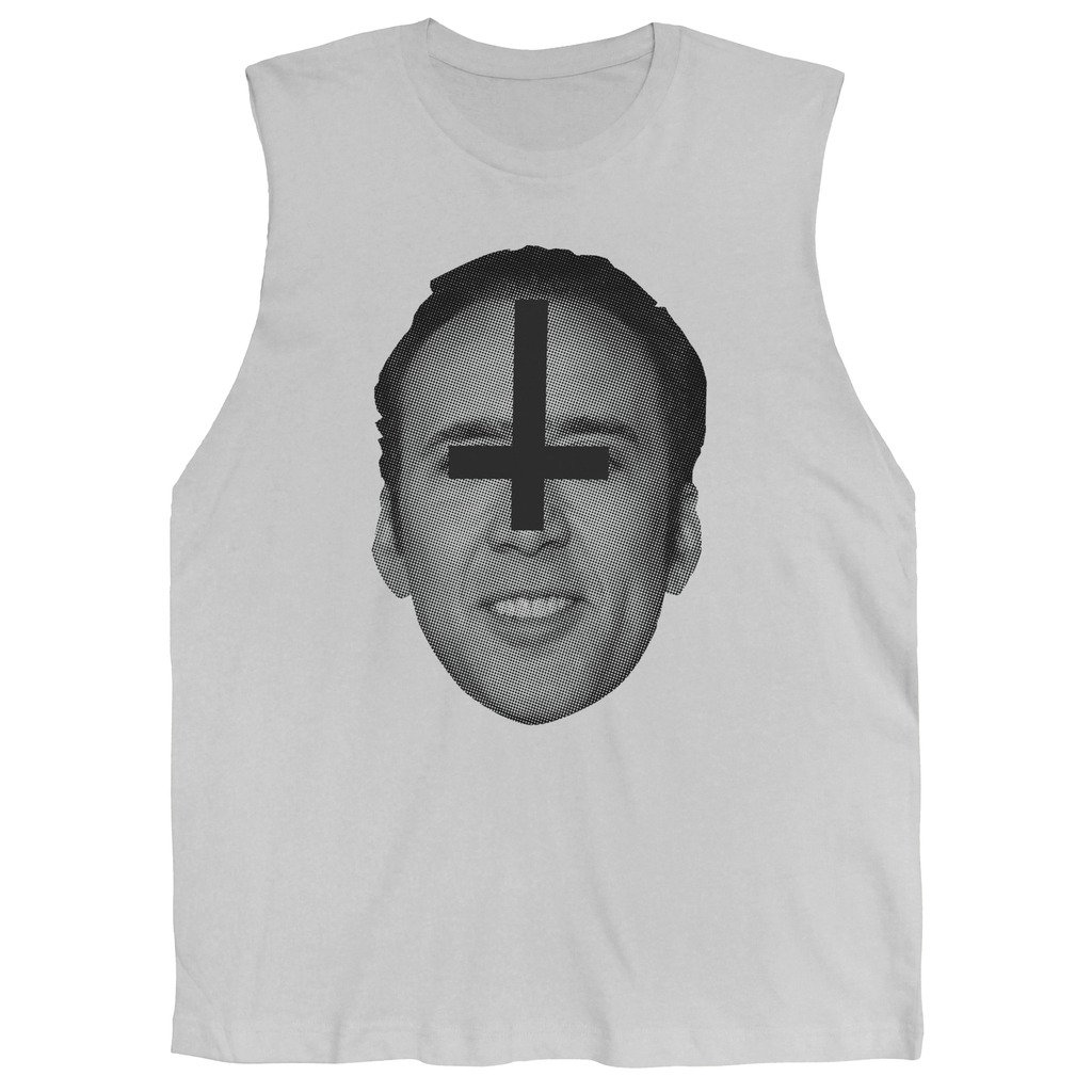 Satanic Nicolas Cage Tee Unisex Sleeveless T-Shirt
