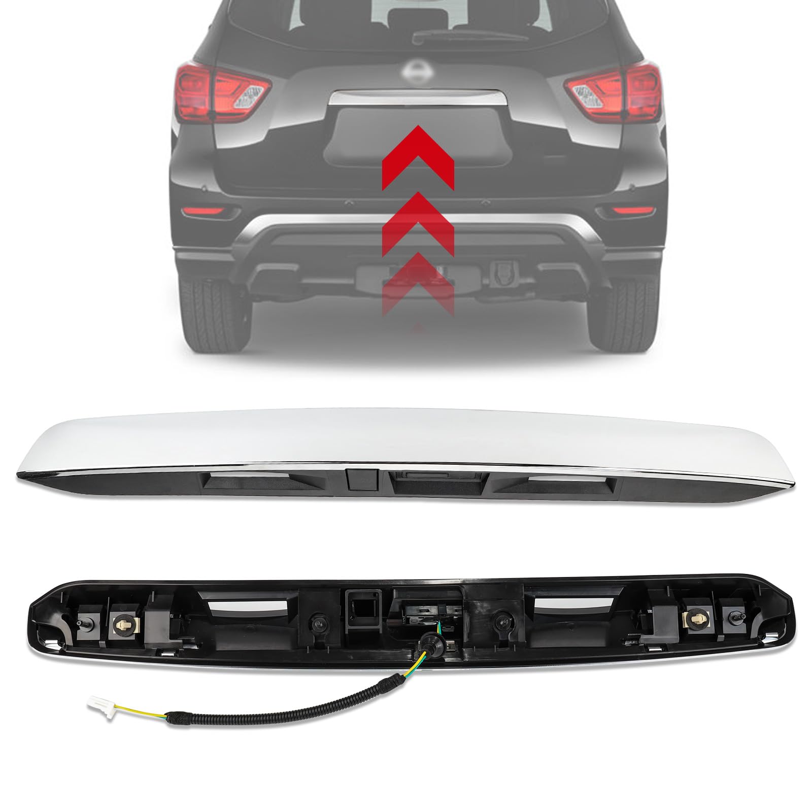 Amazon.com: 3mirrors 90810-9PG0A Rear Tailgate Chrome Handle