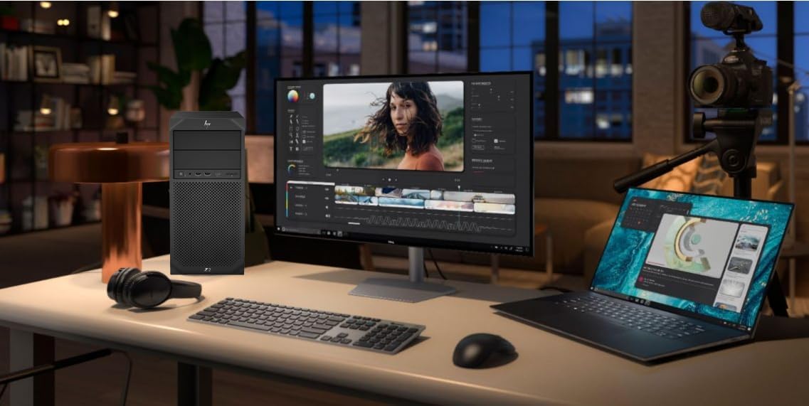 HP Z2 Tower G4 Workstation Mini Tower Desktop Computer, Intel Core i7-9700 3.0GHz, 32GB DDR4 RAM, 1TB SSD, Keyboard & Mouse, Windows 11 Pro (Renewed)