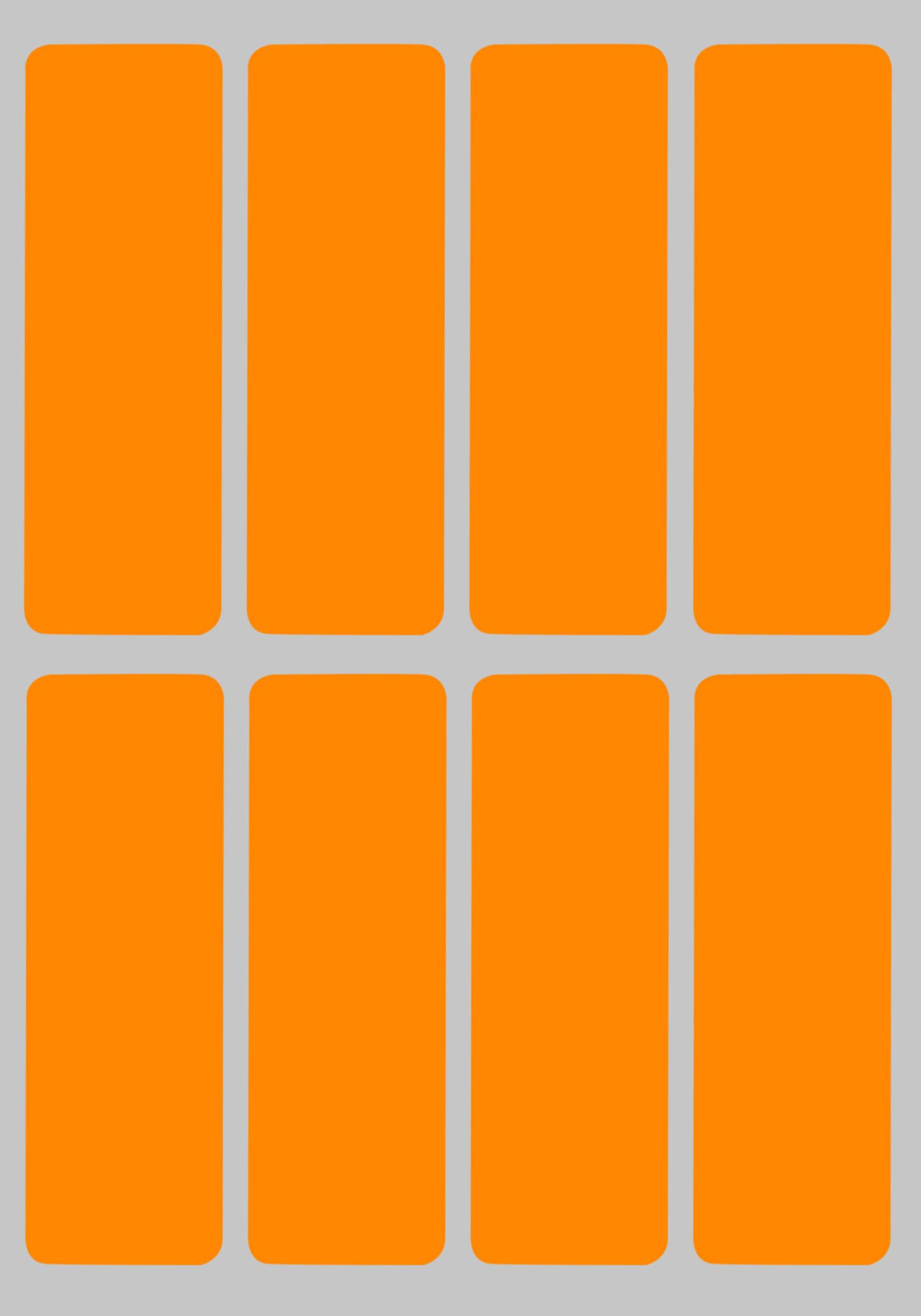 Royal Green Rectangular Stickers Color Coded Write on Labels for Organizing, Moving, & Mailing, 3x1 inch Stickers Writable Label for File Folder Tabs, 800-Pack (Neon Orange) โ image 1