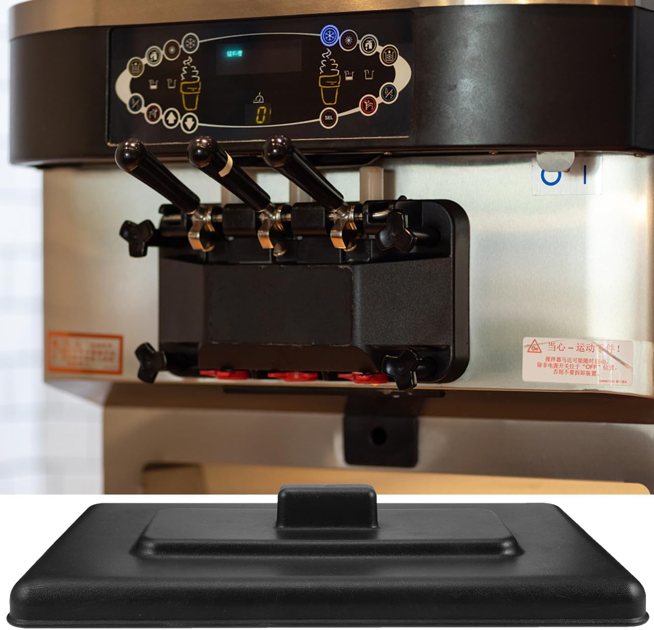 Ice Cream Machine Cover, Plastic Lid for Shop Kitchen Use