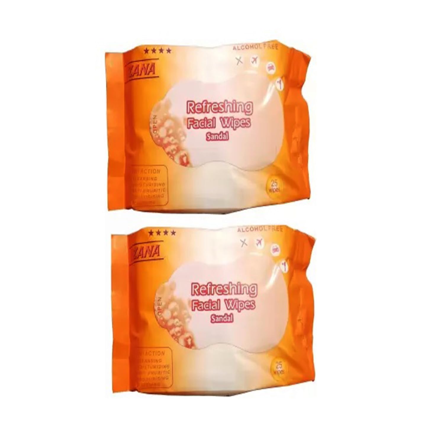 Hanumex® FACIAL/FACE TISSUES -Wet-MAKEUP REMOVER-Soft Pack of-2 Tissue Paper Face Cleanser/Cleaning Wipes For Women & Girls-Jasmin (25 Tissues)-image-47