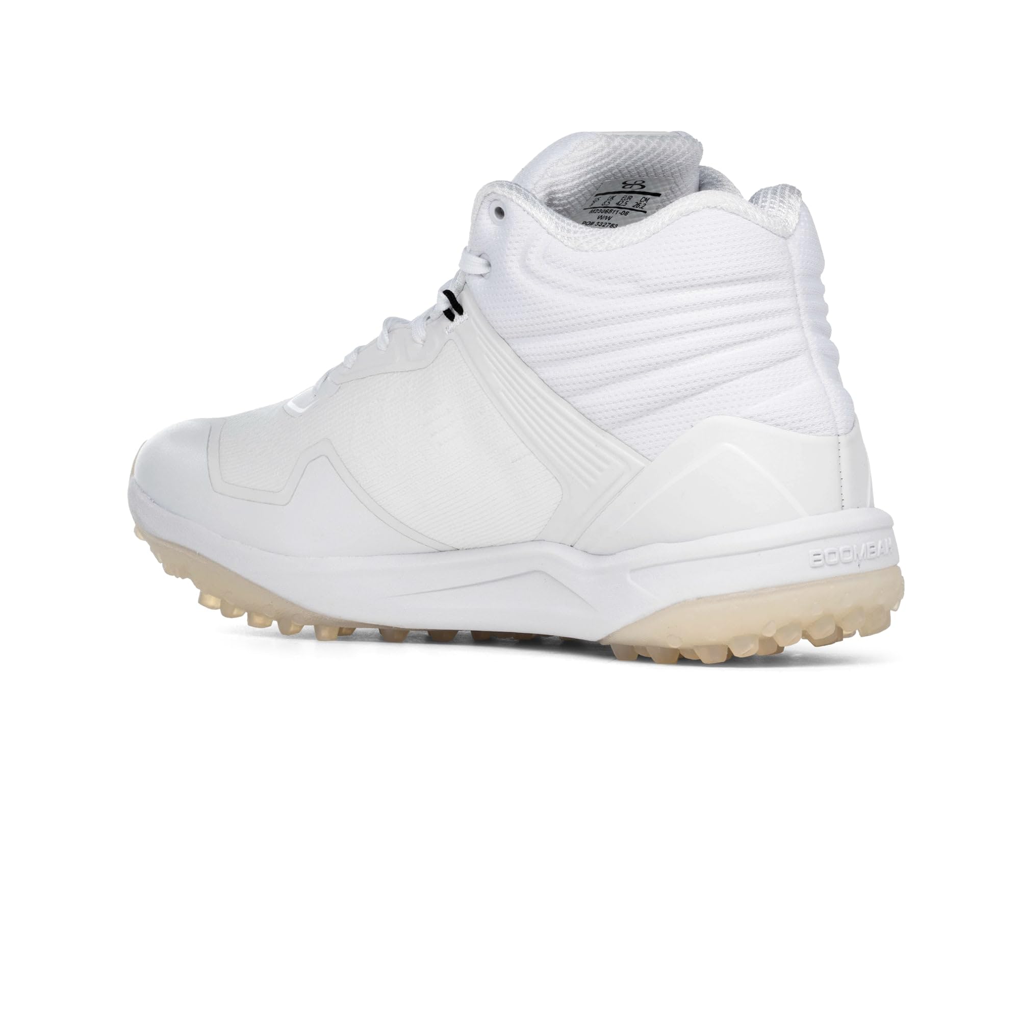 Boombah Viper Pureknit Men's Turf Mid White Out White/White - Size 10.5
