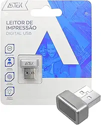 Leitor de Impressão Digital USB, Scanner Biométrico Compatível com Windows 10 e 11 - Segurança Avançada para Autenticação e Login
