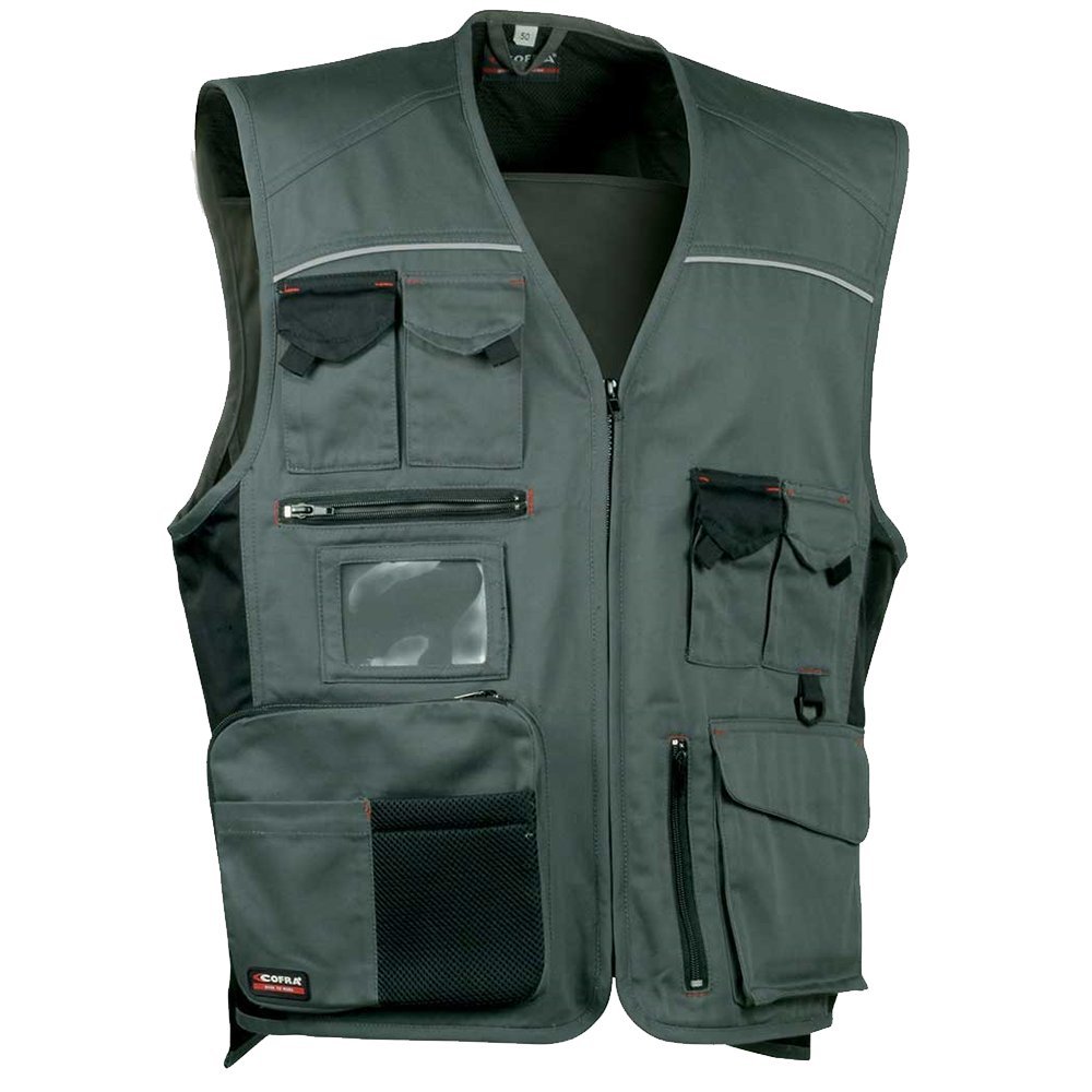 Cofra V016-0-04.Z50 Expert Gilet, Anthracite/noir, 50