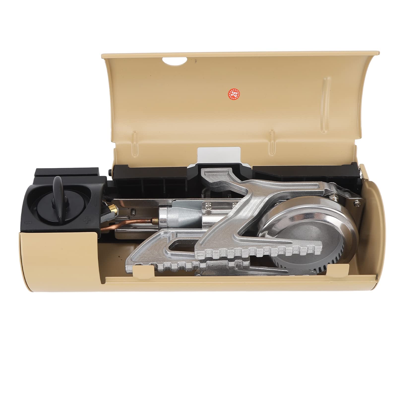 Fockety Estufa de Cassette Plegable, Horno de Gas de Cassette Hoja Conductora de Calor Interruptor de Encendido Electrónico para Olla de 10-26 Cm para Acampar Al Aire Libre