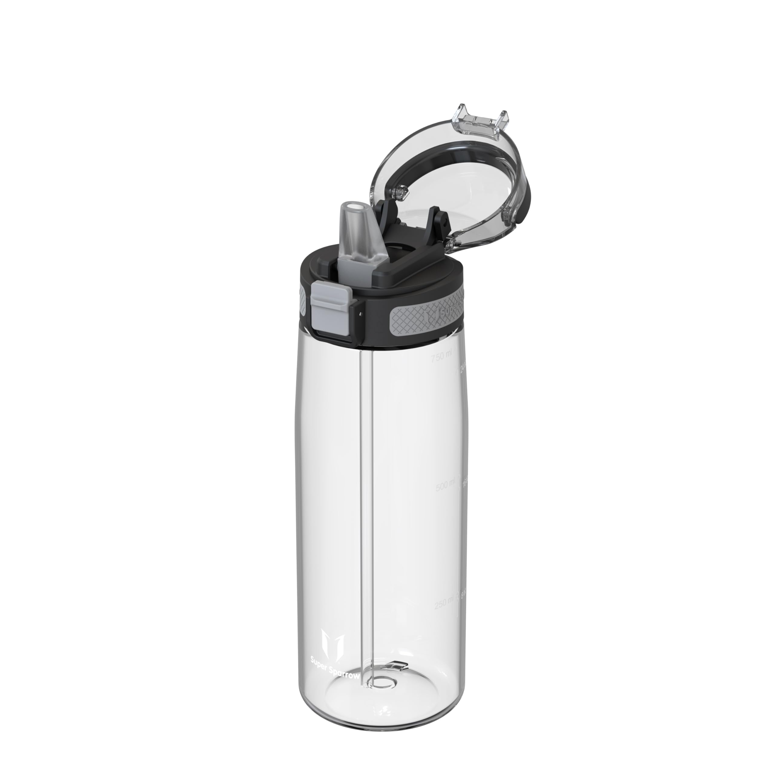 Super Sparrow Water Bottle - 750ml - TouchSip Bottle - BPA-Free, Non-Toxic, Eco-Friendly - Straw Tritan Bottles for Sports, Outdoors, Camping, Travel