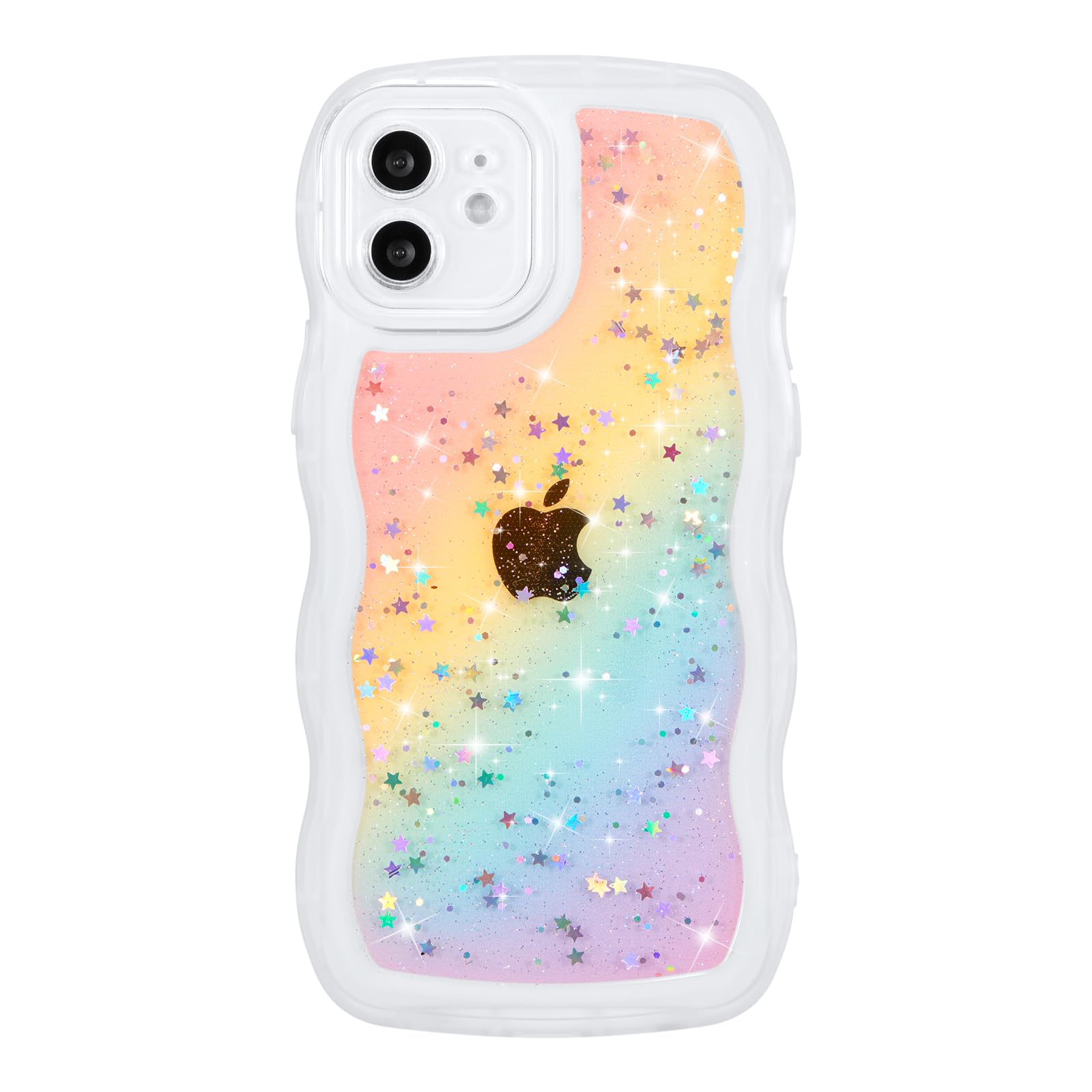 ZTOFERA Glitzer Wellenrahmen Hülle für iPhone