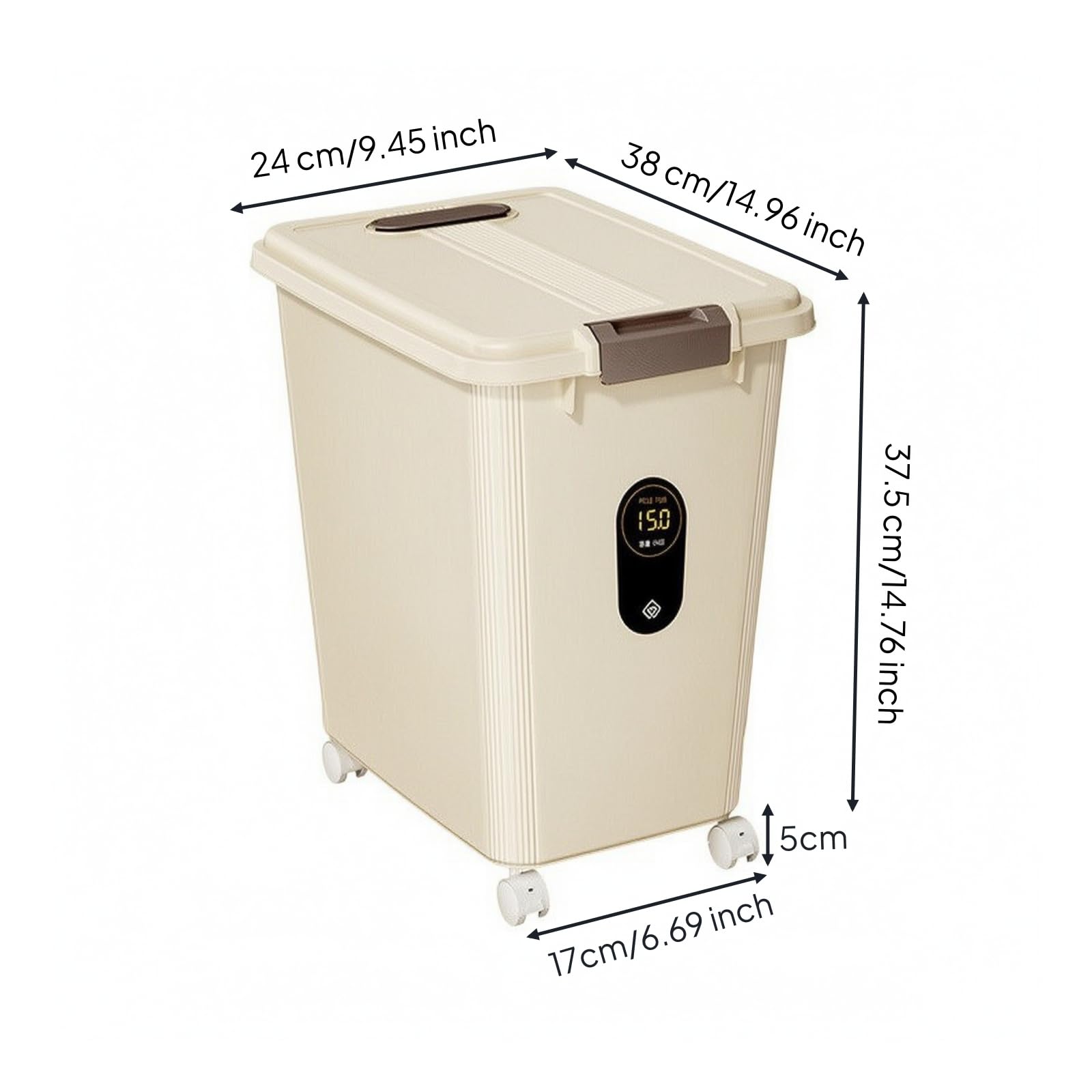 rockible Mehl Aufbewahrungsbox, style to 8, Reisgelb
