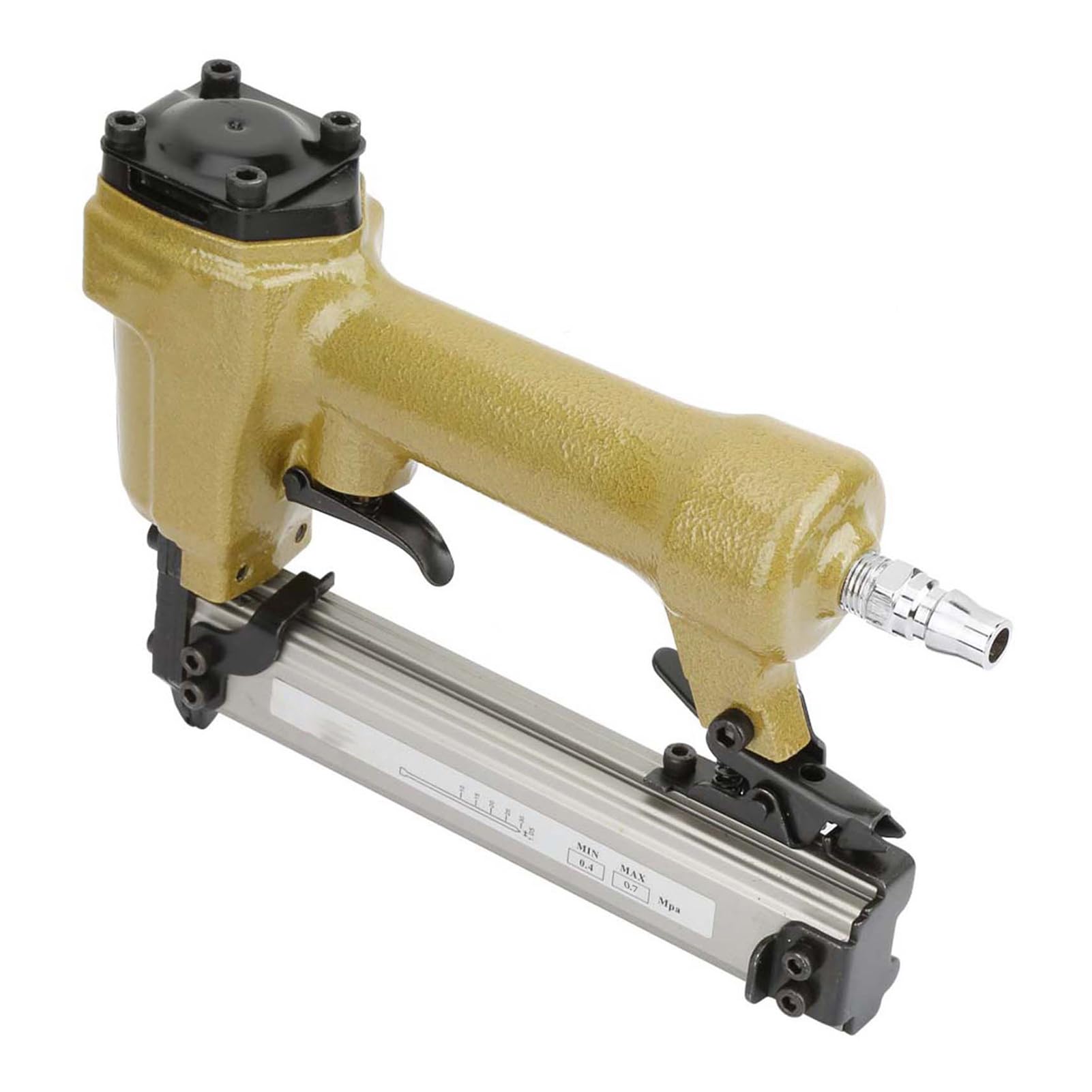Ausla Chiodatrice Pneumatica Professionale, 10-25 mm, Capacità 100 Chiodi, per Armadietti e Giunzioni in Legno, Utensile ad Aria Compressa per Finiture