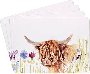 Bandeja Comer Cama Bandeja De Regazo Con Cojín - Diseño Highland Cow - Para Comer O Usar Portátil - Lesser & Pavey Bandeja Con Cojín Comer Sofá Cama Diseño Vaca