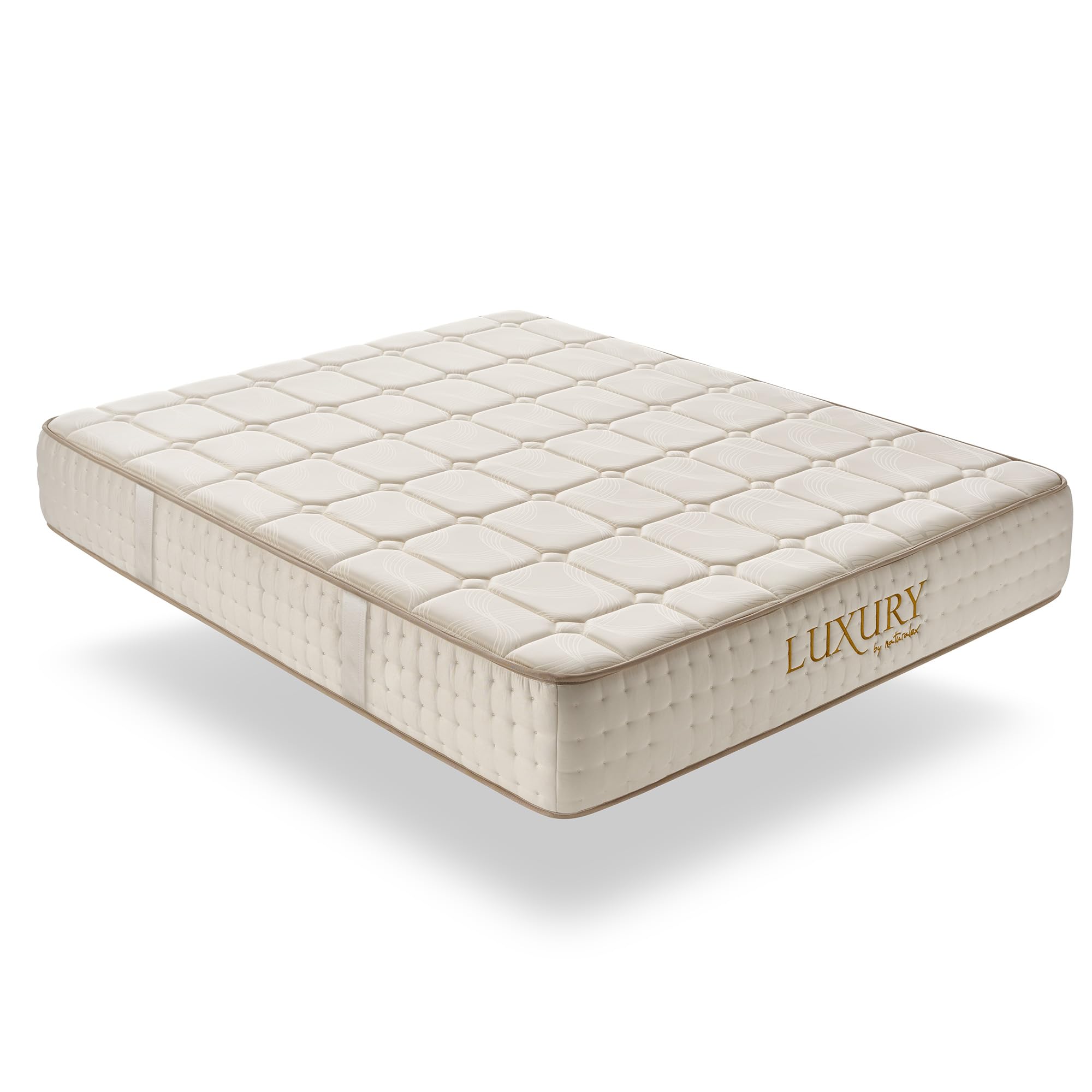 Naturalex - Luxury - Colchón 180x200 cm Viscoelástico - 30 cm | Exquisito Tejido Damasco Extra Suave Transpirable - 7 Zonas Descanso Muscular