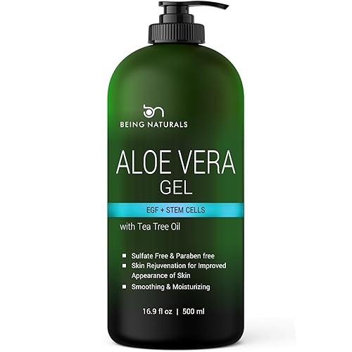 Miniatura 16 de Gel de aloe vera 100% puro orgánico infundido con Matrixyl 3000 (péptidos), cúrcuma, humectante natural crudo para cara, cuerpo, cabello. Perfecto