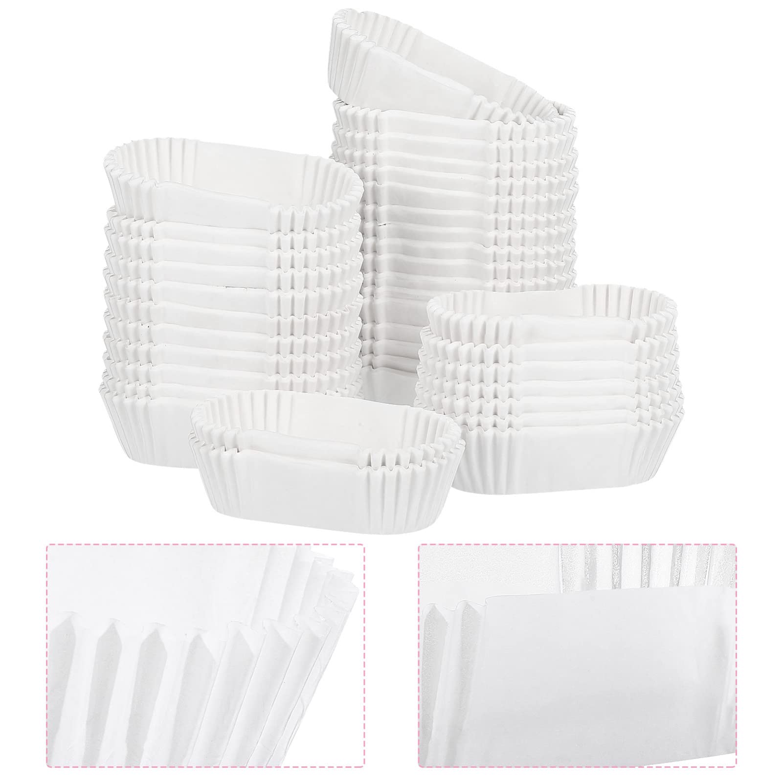 Custodie per cupcake di Natale, tazze da forno, 1000 pezzi pirottini di carta ovali for torte vassoi di carta for torte involucri di carta for alte temperature rivestimento antigrasso pirottini di car
