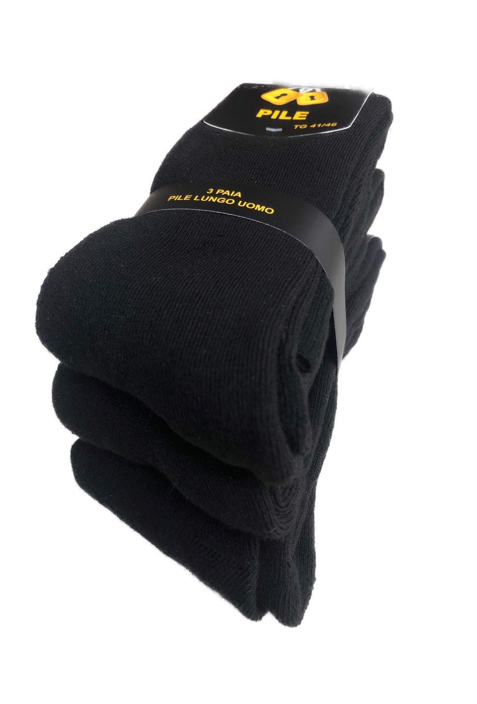 Lucchetti Socks Milano CALZE TERMICHE IN PILE LUNGHE SCI MONTAGNA PESANTI NERO BLU GRIGIO