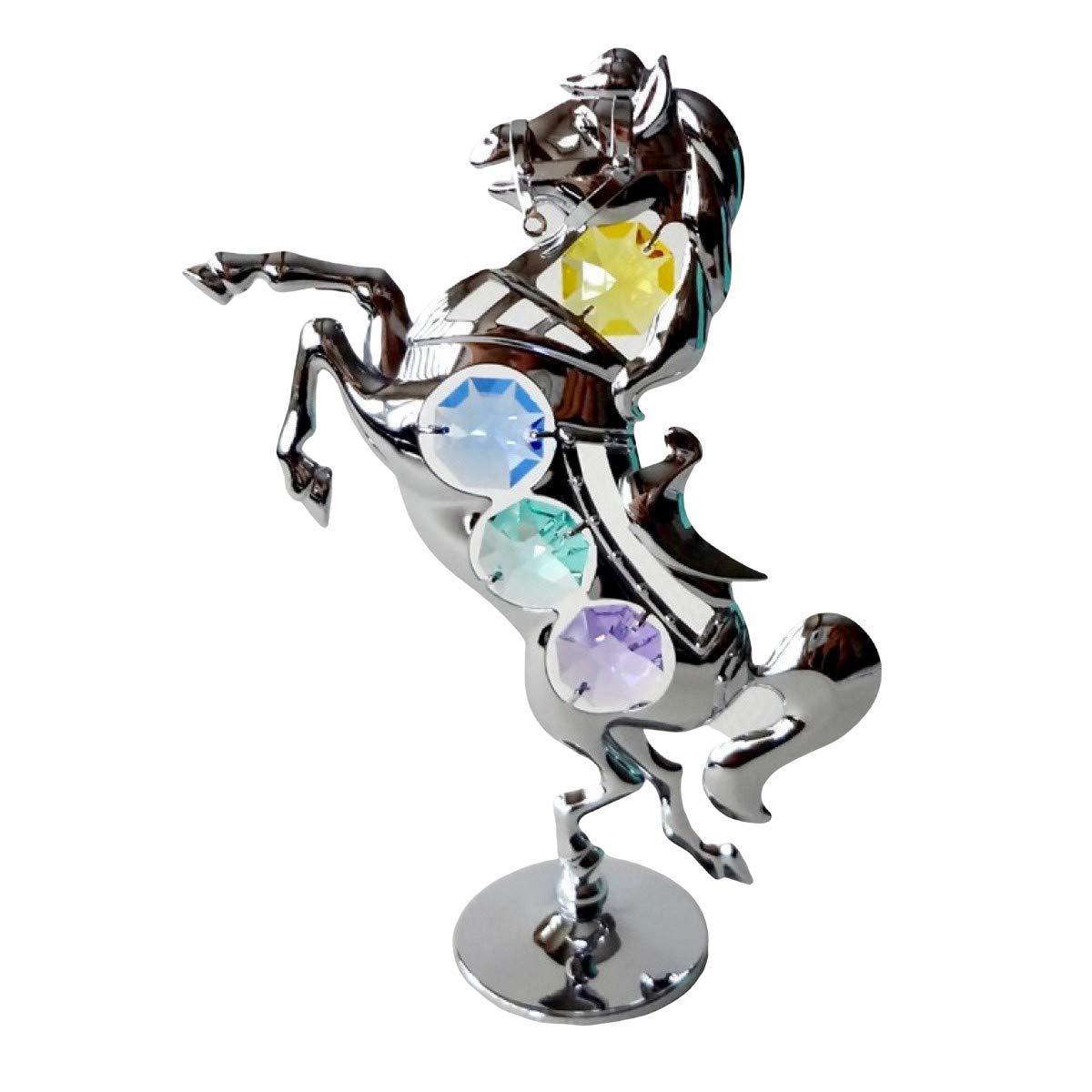 Crystocraft Rearing Horse Pony Crystal Ornament Swarovski Elements Gift Boxed