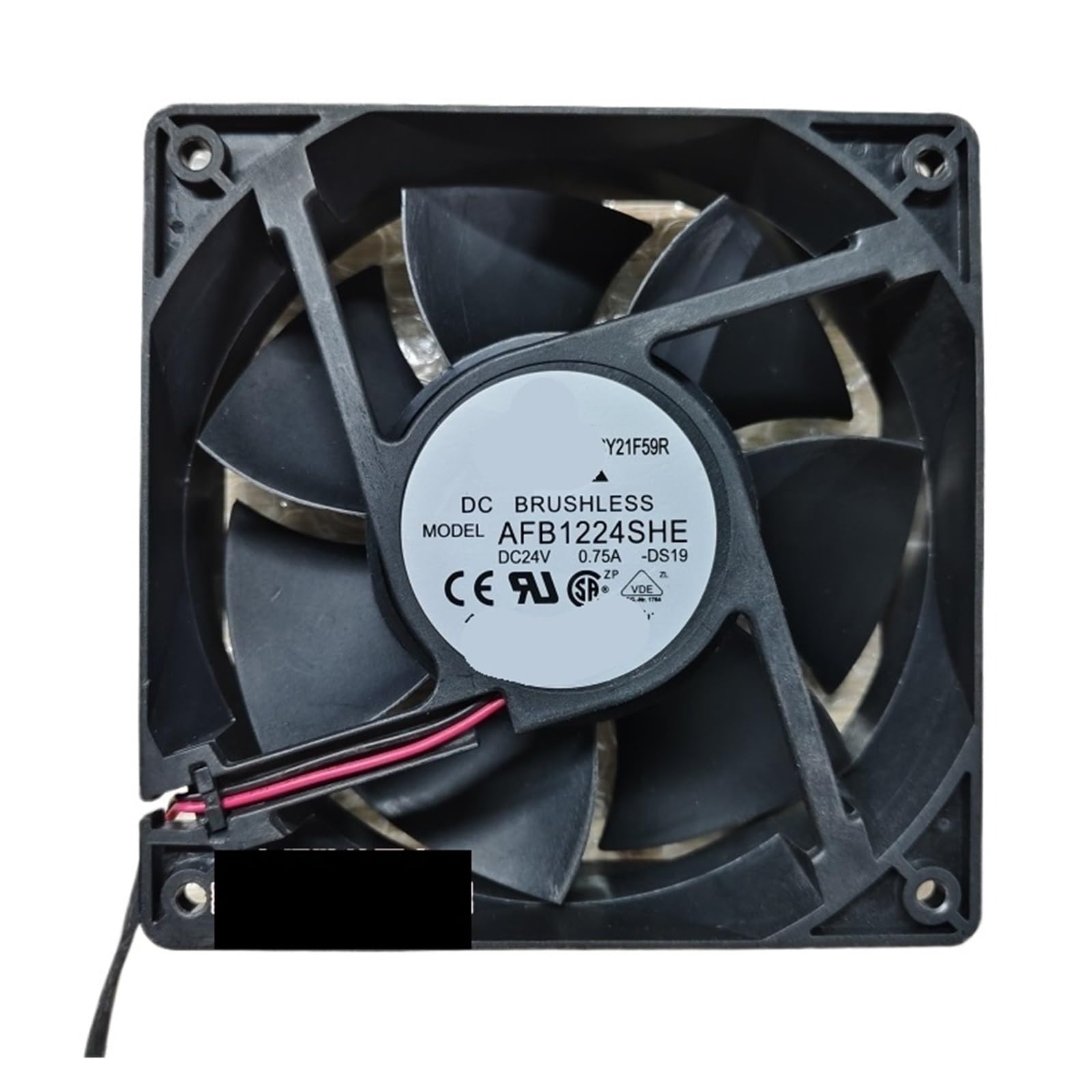 PEQYUACTE AFB1224SHE DC 24V 0.75A 120x120x38mm 2-Wire Cooling Fan