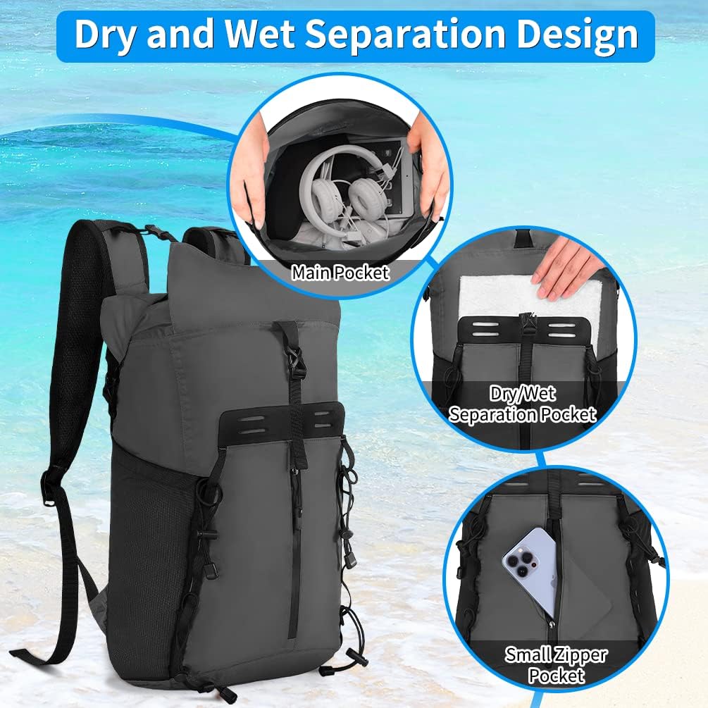 Dry Bag Waterproof Sack Backpack 20L Dry Rucksack Lightweight Canoe