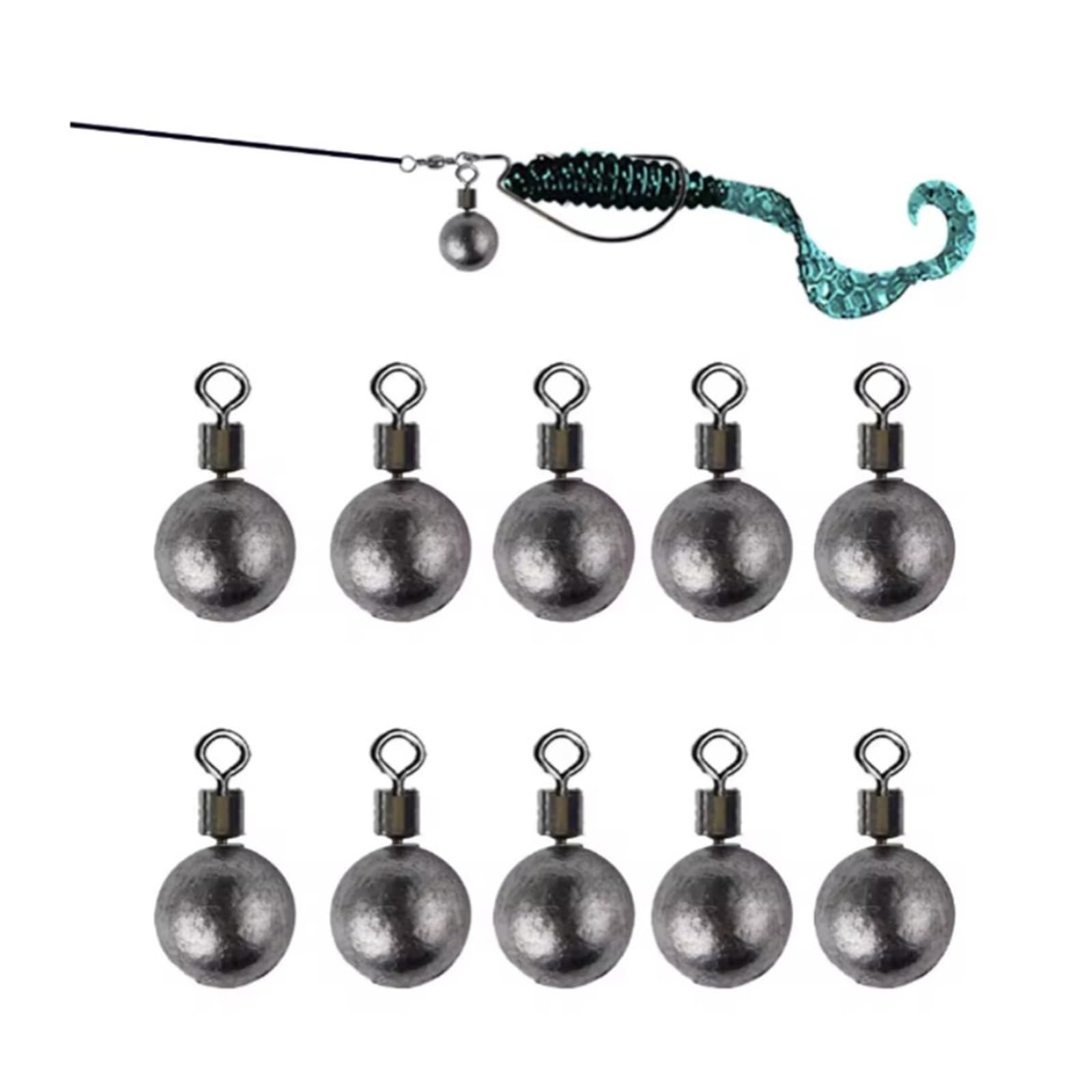 10 pezzi/lotto pesi da pesca piombi 3,5 g 7 14 20 accessori for attrezzatura