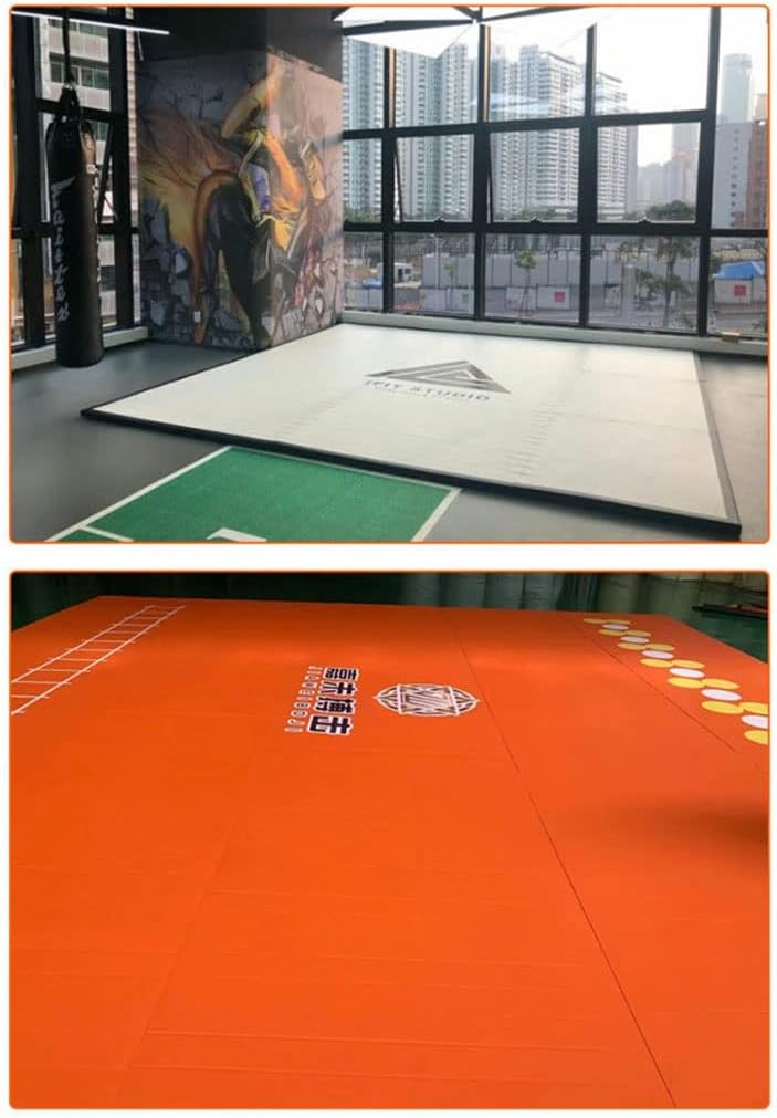 ZONOBI Roll Out Fitness Mats Portable Durable Wrestling Tumbling Gymnastics Mat Thick Tumbling Track Mat for MMA and Home Gym (Size : 5cm/m²/1.97inch Thick) : Sports & Outdoors