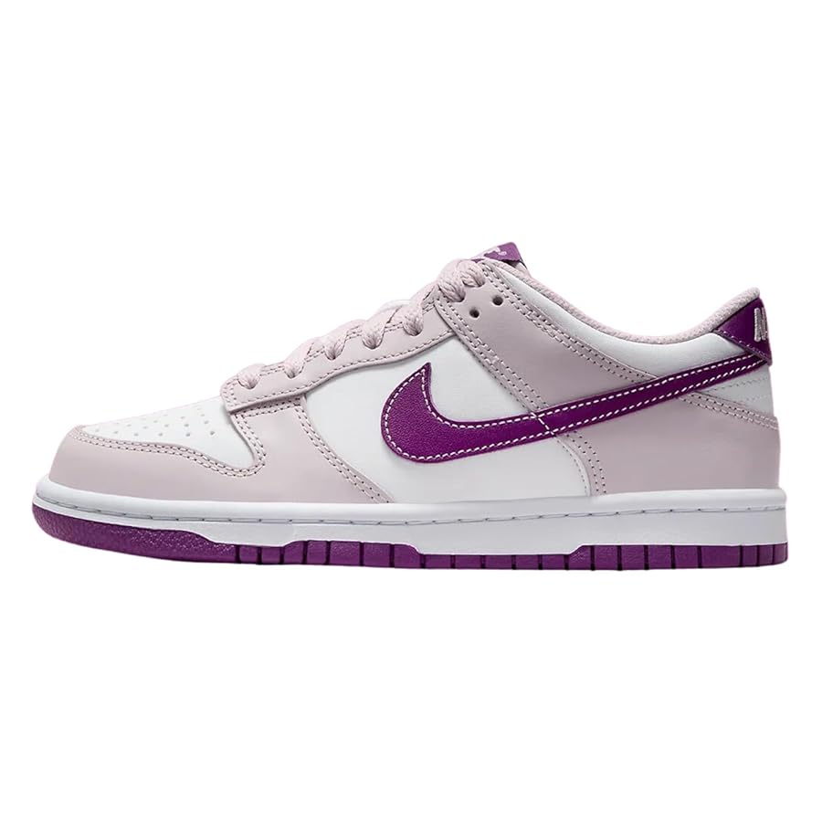 Nike Dunk Low Big Kids' Shoes (FB9109-104, White/Platinum
