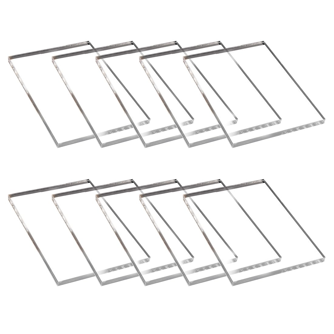 XPEX 10pcs Ultra Clear Acrylic Layer (10 x 15 cm), 1 mm Acrylic Layers, Plastic Sheet, Clear Plexiglas, Acrylic Layers for Photo Frame, Project Exhibition