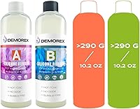 Vista 2 de Kit de fabricación de moldes de silicona, líquido súper elástico para fabricante de moldes, goma de silicona translúcida de curado rápido