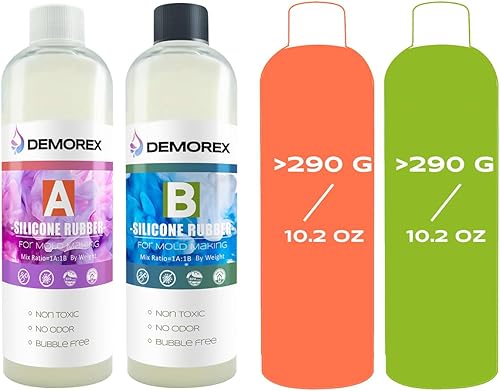 Miniatura 2 de Kit de fabricación de moldes de silicona, líquido súper elástico para fabricante de moldes, goma de silicona translúcida de curado rápido para