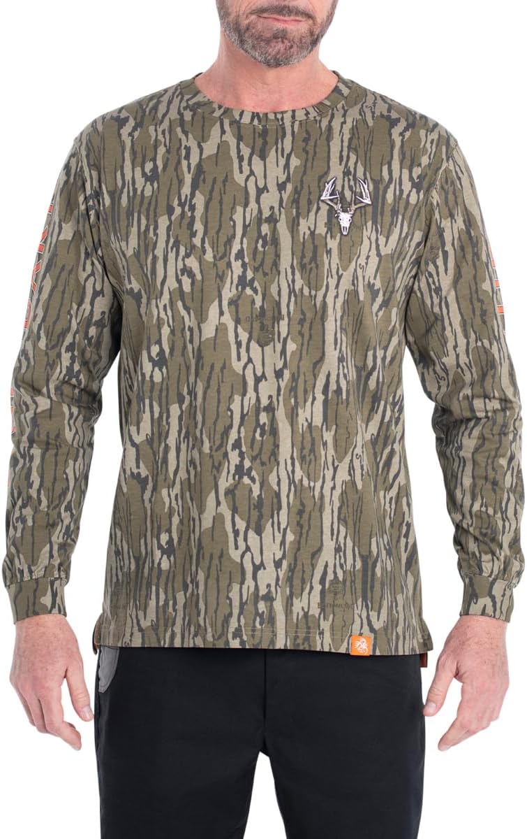 Legendary Whitetails Men's Long Sleeve T-Shirt Graphic Tee Preshrunk 100% Heavyweight Cotton