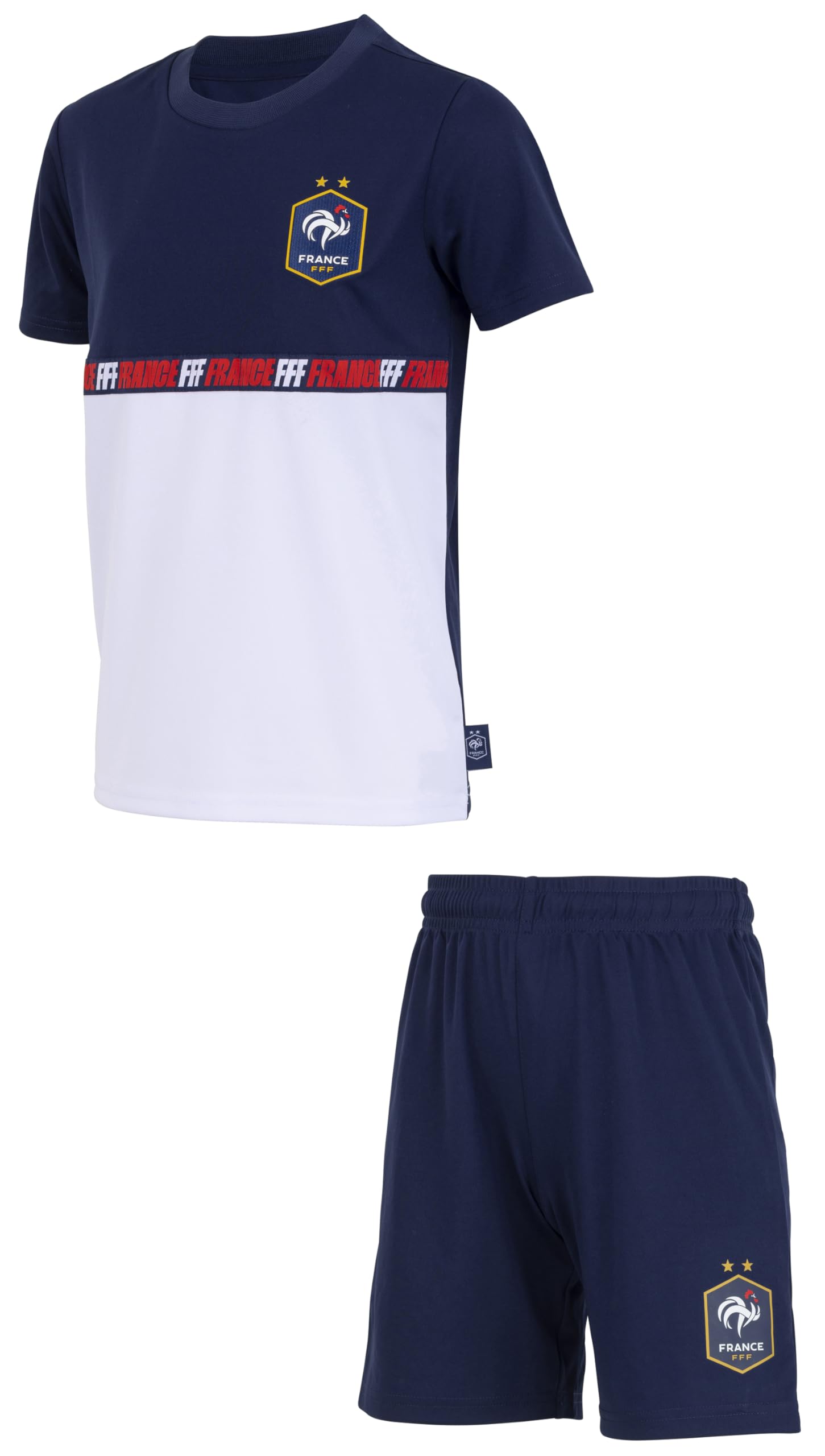 FFF Ensemble Maillot Short Officiel Equipe de France Football