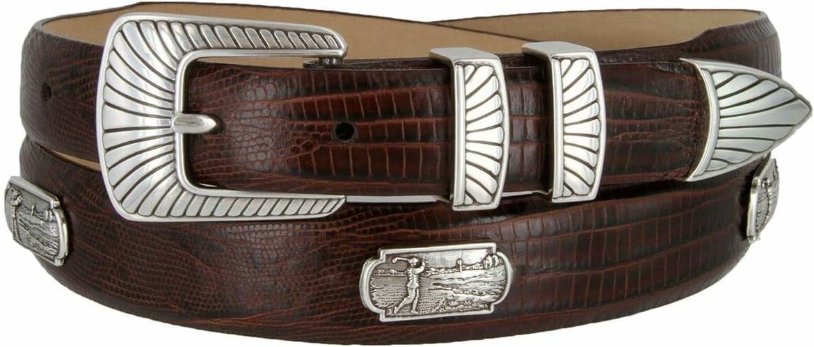 S5562 Genuine Full-Grain Cowhide Leather Dress Belt 1-1/8"(30mm) taper down to 1"(25mm) wide