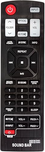 AKB73575401 AKB73575402 Reemplazo de control remoto compatible con barra de sonido LG altavoz de cine en casa NB3520A NB2420A NB2520A NB3520A