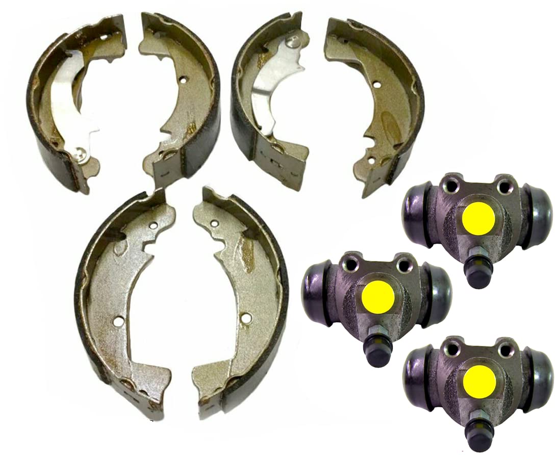 KIT GANASCE FRENO ANTERIORE E POSTERIORE PIAGGIO APE MP P501 P601 + 3 CILINDRETT
