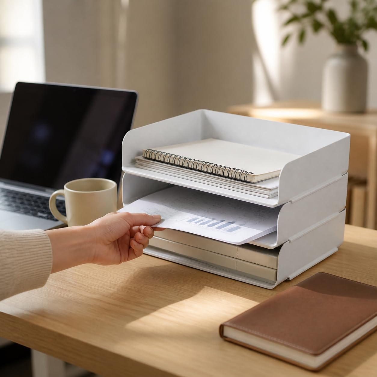 Organizer da Scrivania Portadocumenti, 2 strati