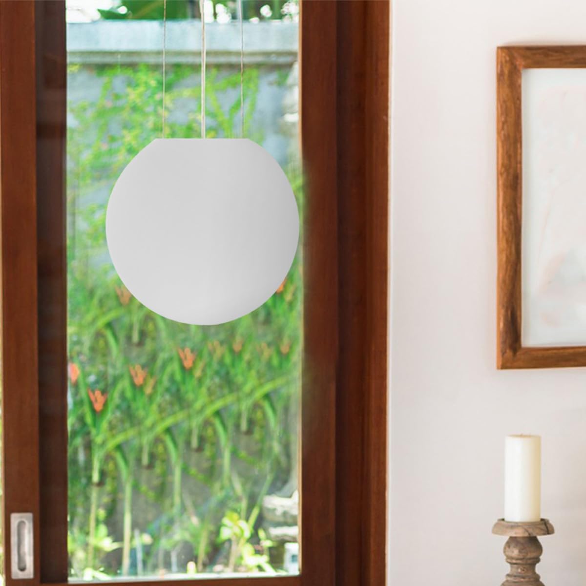 Ciieeo Abat-jour en Verre Blanc Opalin Rond pour Lampe Globe, Design Moderne Minimaliste, Réduit L'éblouissement, Facile à Nettoyer, pour Salles à Manger et Salons