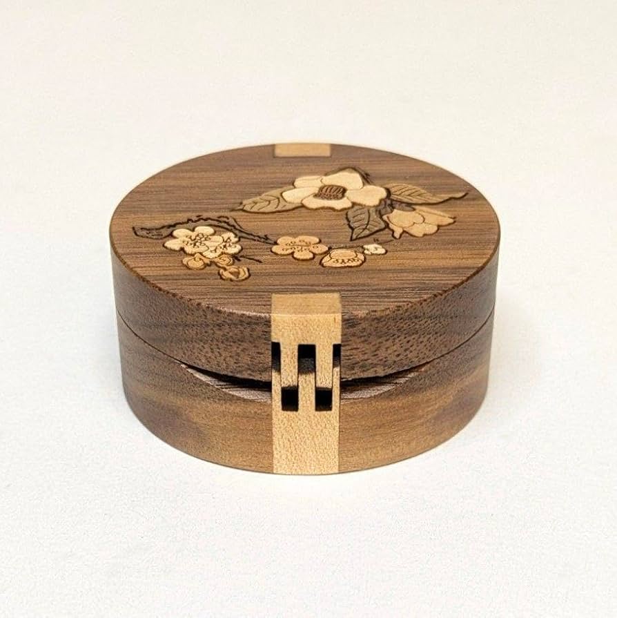 茶道具　金砂塗梅林文香合 茶道具 金砂塗梅林文香合