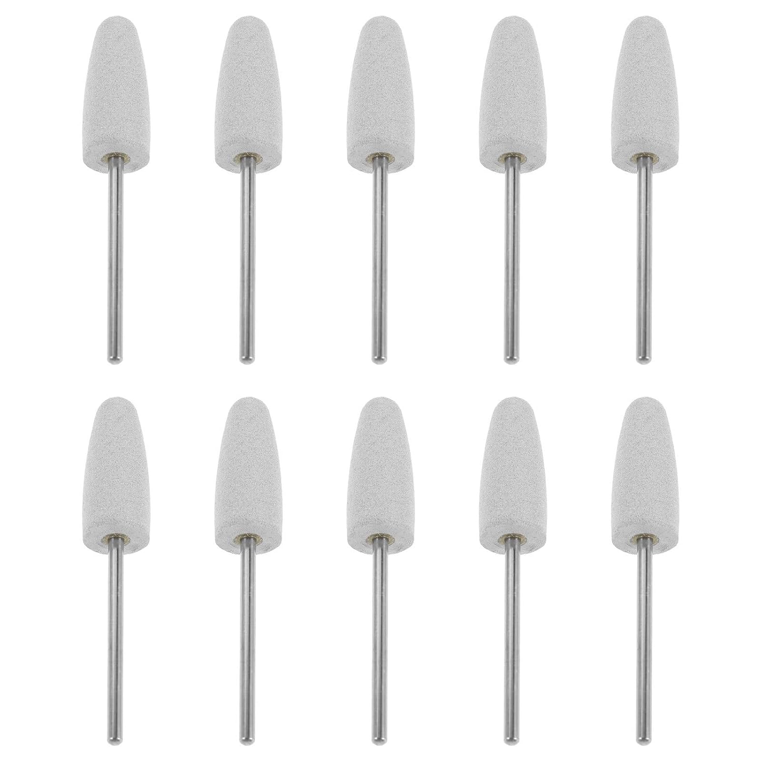 10pcs Nail Drill Bits Set Silicone Rubber Cuticle Drill Bits Nail Polishing Tools for Manicure Salon and Home Use