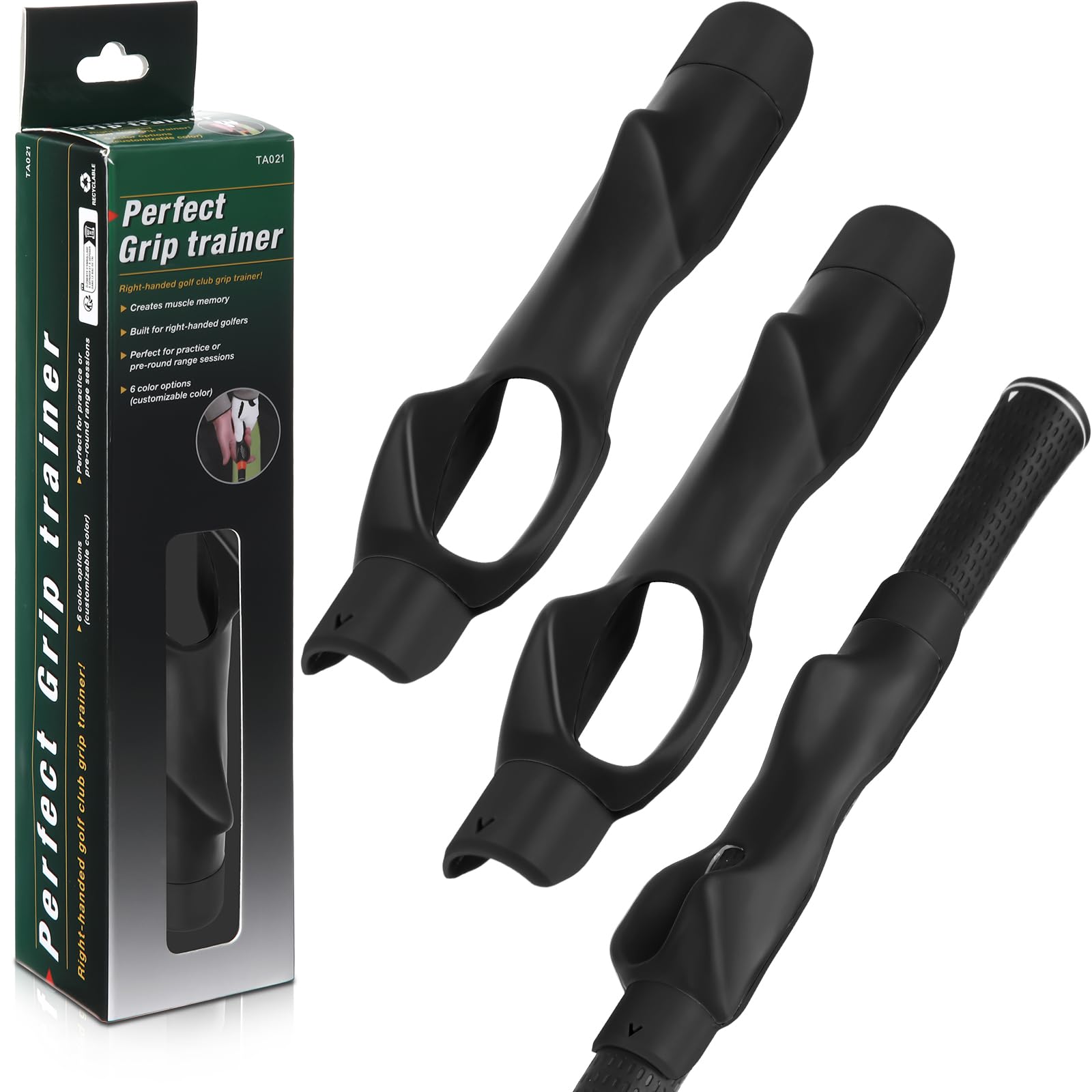 Seenelling Golf Grip Trainers, Right Handed Club Training Aid