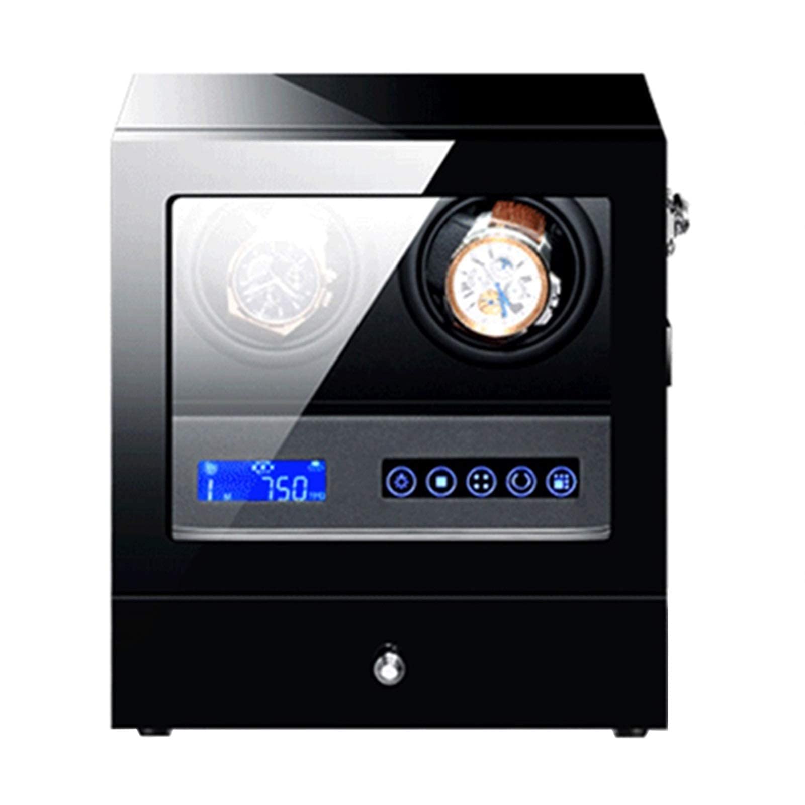NZPOST Watches and Jewelry Black with LED Backlight Storage Drawer LCD Touch Screen Control Piano