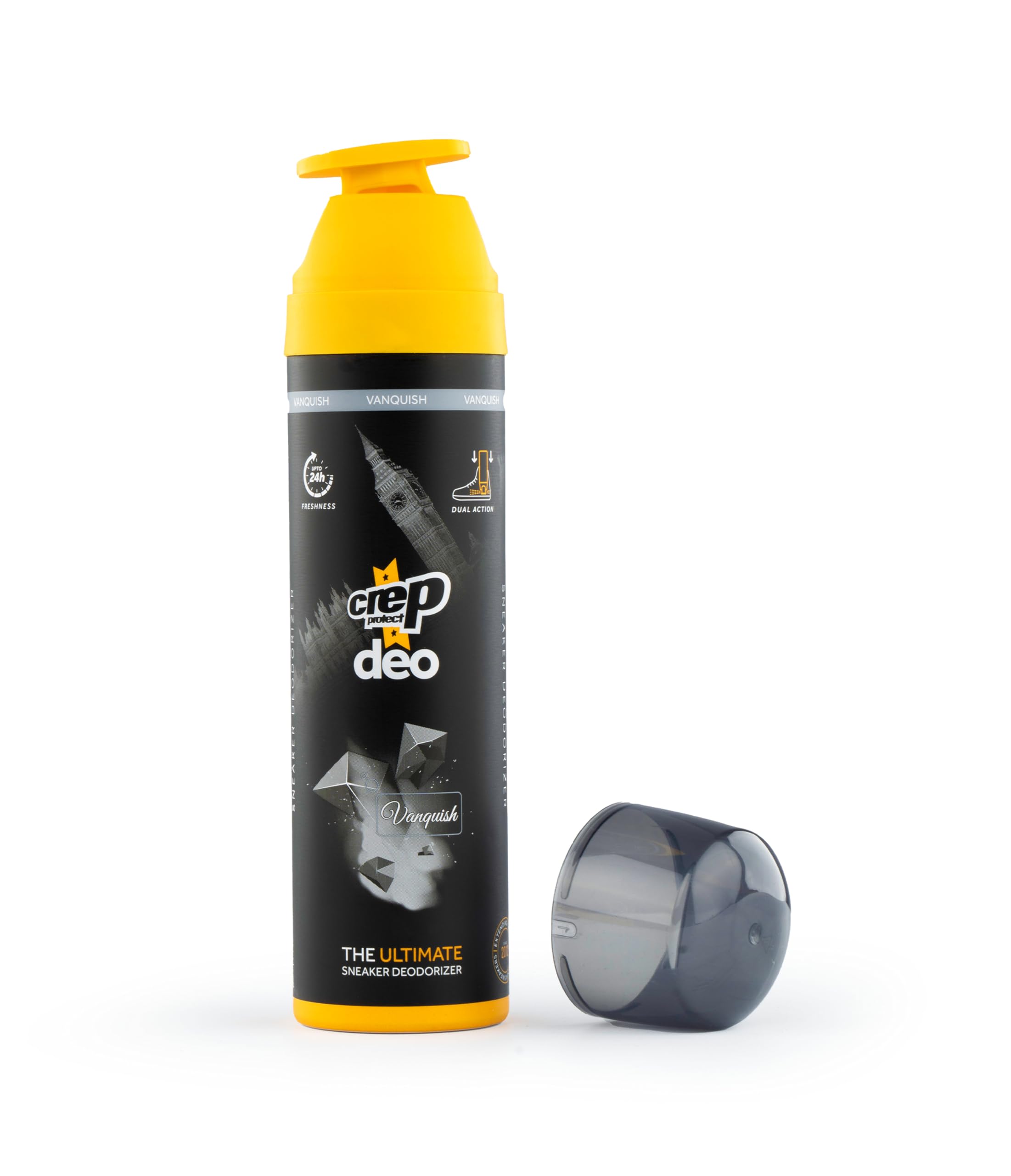 Crep Protect Shoe Deodorizer Spray - Shoe Smell Eliminator Delivers 24-Hour Odor Protection, Residue-Free Formula for All Sneakers, Refreshing Scent (Vanquish, 150ml) 4