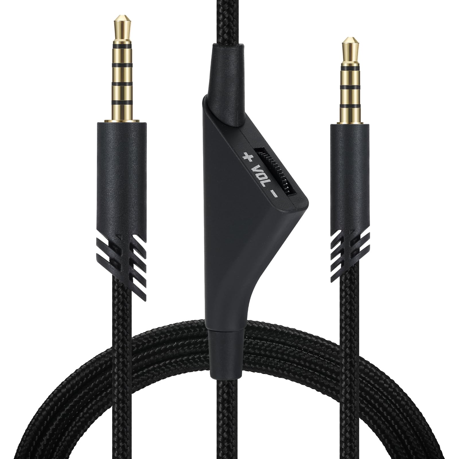 Replacement Cable for Astro A40 A40TR A10 Gaming Headphones, Aux Braided Wire Cord Compatible with Xbox-One PC Ps4 etc with Volume Control 6.5 Feet