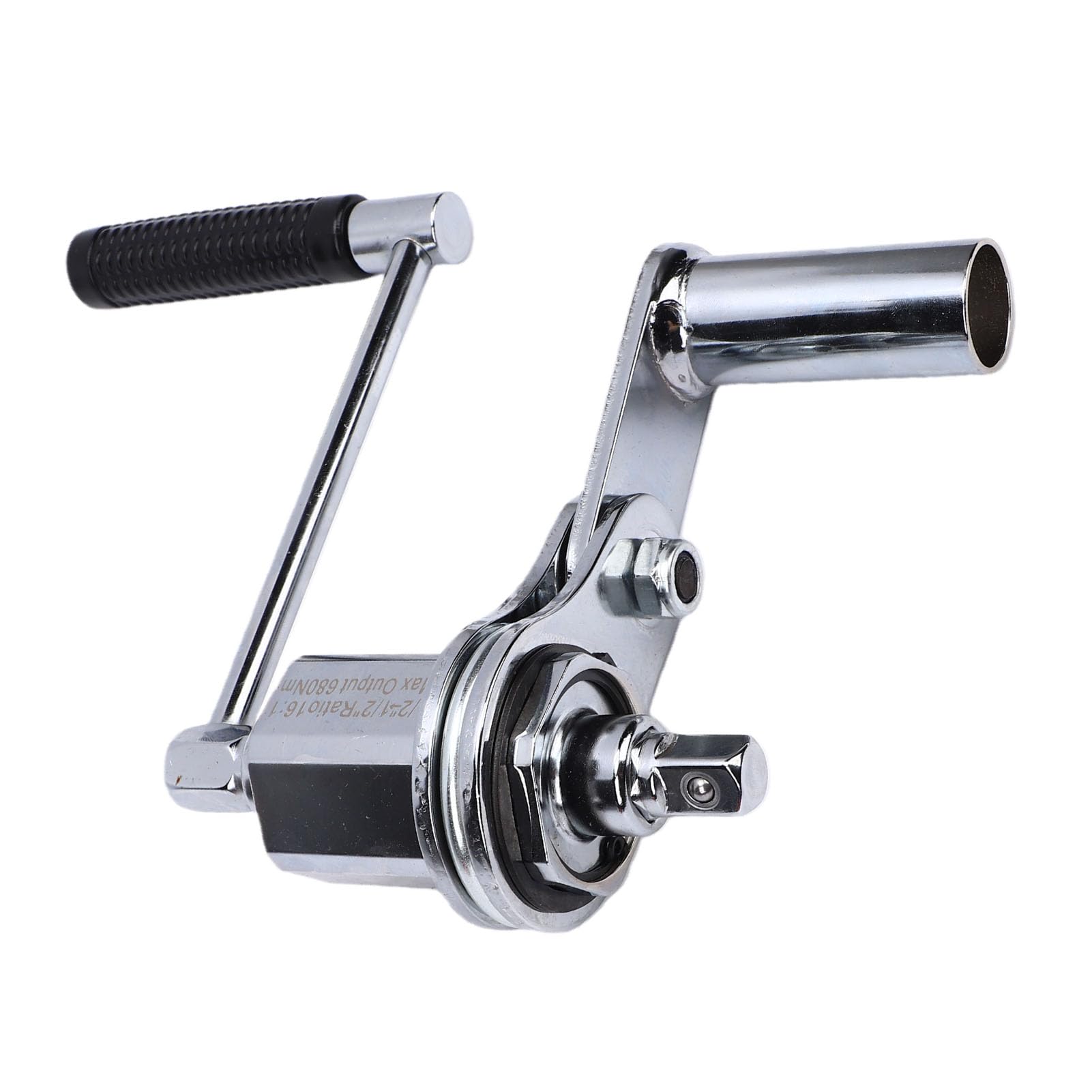ASHATA Set di chiavi dinamometriche moltiplicate con rapporto 1:16 e potenza di uscita 680 Nm, robusto estrattore per dadi ruote, adatto per rimorchi di camion, attacco da 1/2", 4