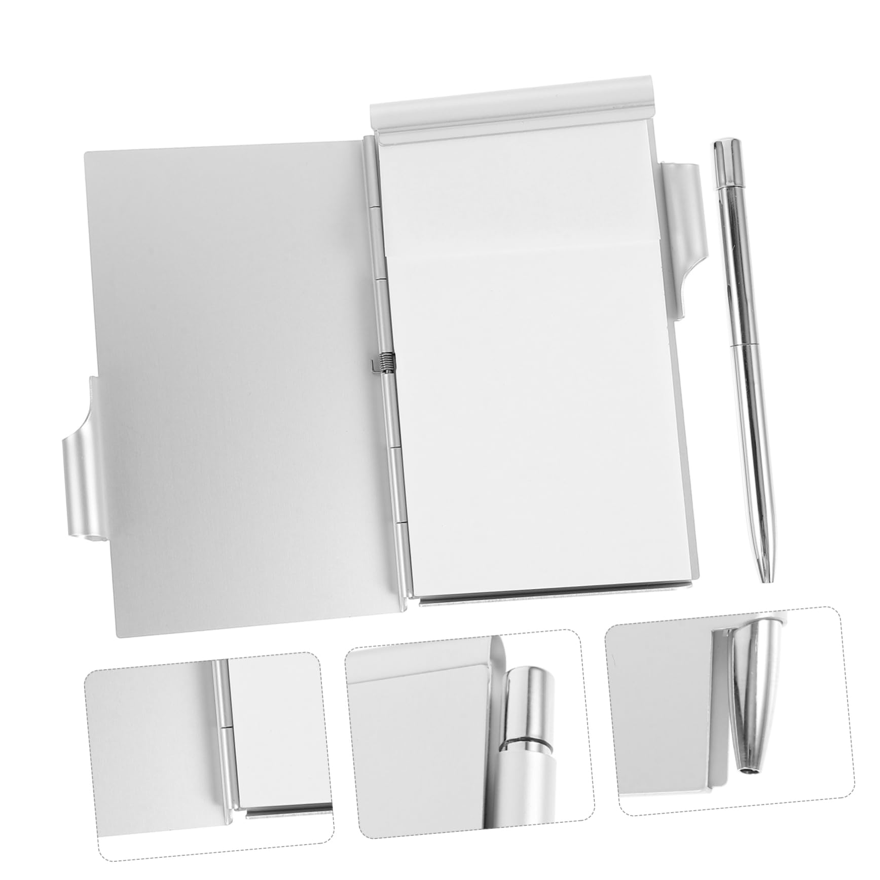 Operitacx 10stücke Metal Notebook Mini Notizbuch Mit Stift Tragbarer Notizblock Aus Kreatives Und Design Für Büro Schule Und Reisen Mit Abreißbaren Blättern