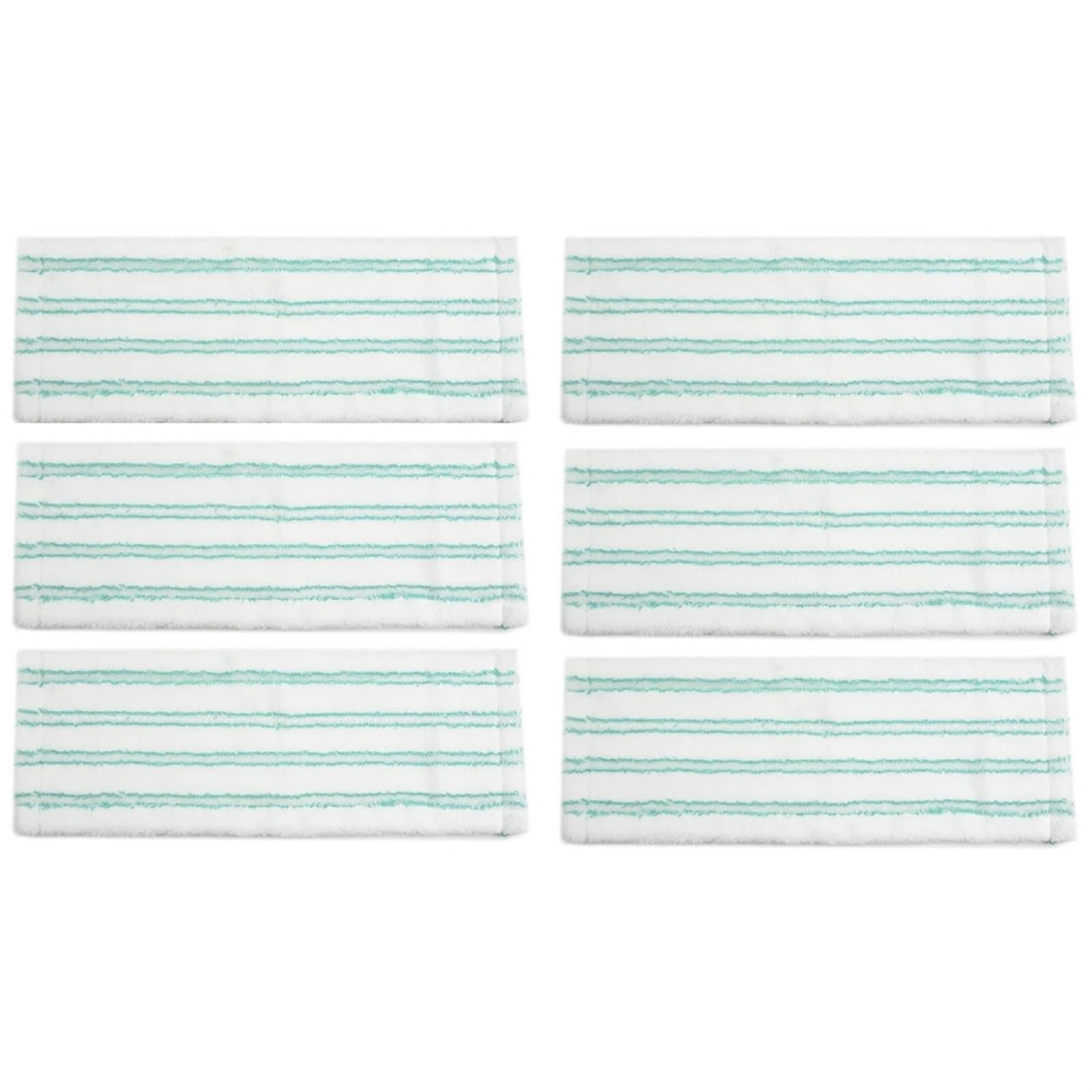 Confezione da 6 pezzi, for Leifheit, for 52120, 52121 Panno for scopa, testina di ricambio piatta in microfibra, 42 cm, for uso a secco e a umido, Panni for pulizia del pavimento Panni in micro