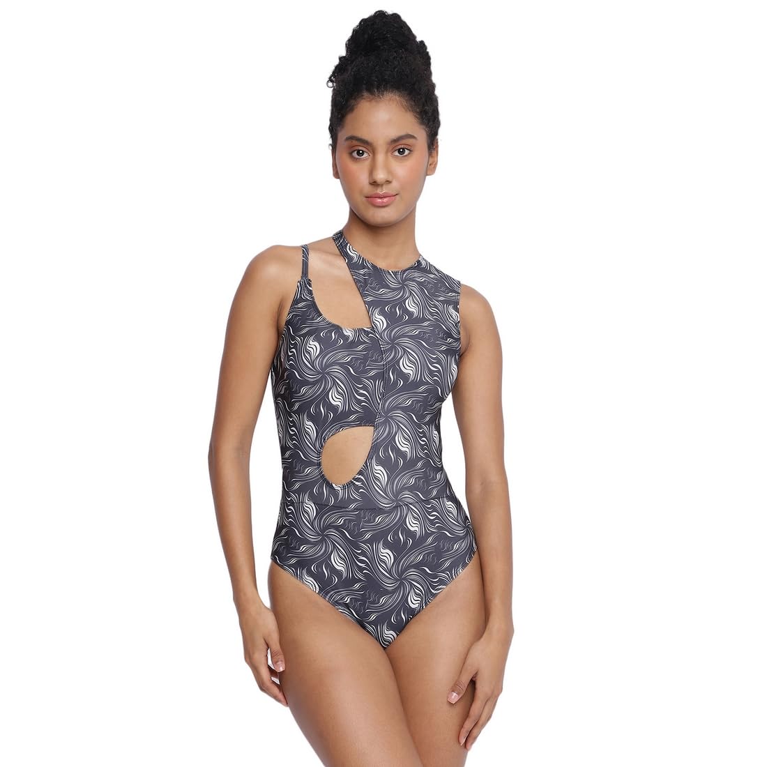 la intimo Amindivi Cut Out Stylish Padded Monokini for Women One Piece Swimwear Swimsuit-picture-35