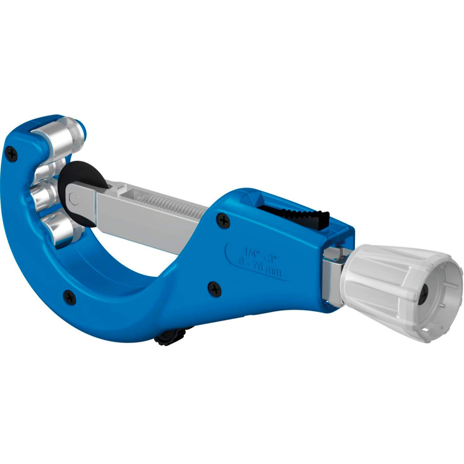 Tijeras cortatubos Multi 50-110, para tuberías PEX y multicapa de 50-110 milímetros, corte fácil de la tubería gracias a la cuchilla triangular, color azul (referencia 1089676)